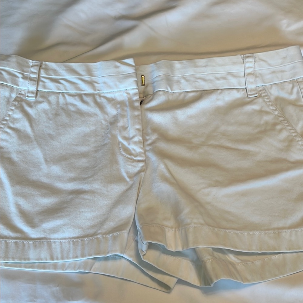 J. Crew White Bermuda Shorts Classic Cotton Blend